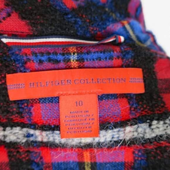 Tommy Hilfiger Collection Tartan Fringe Shirt 2017 Fall Runway $495 Women's 10 - Picture 6 of 9